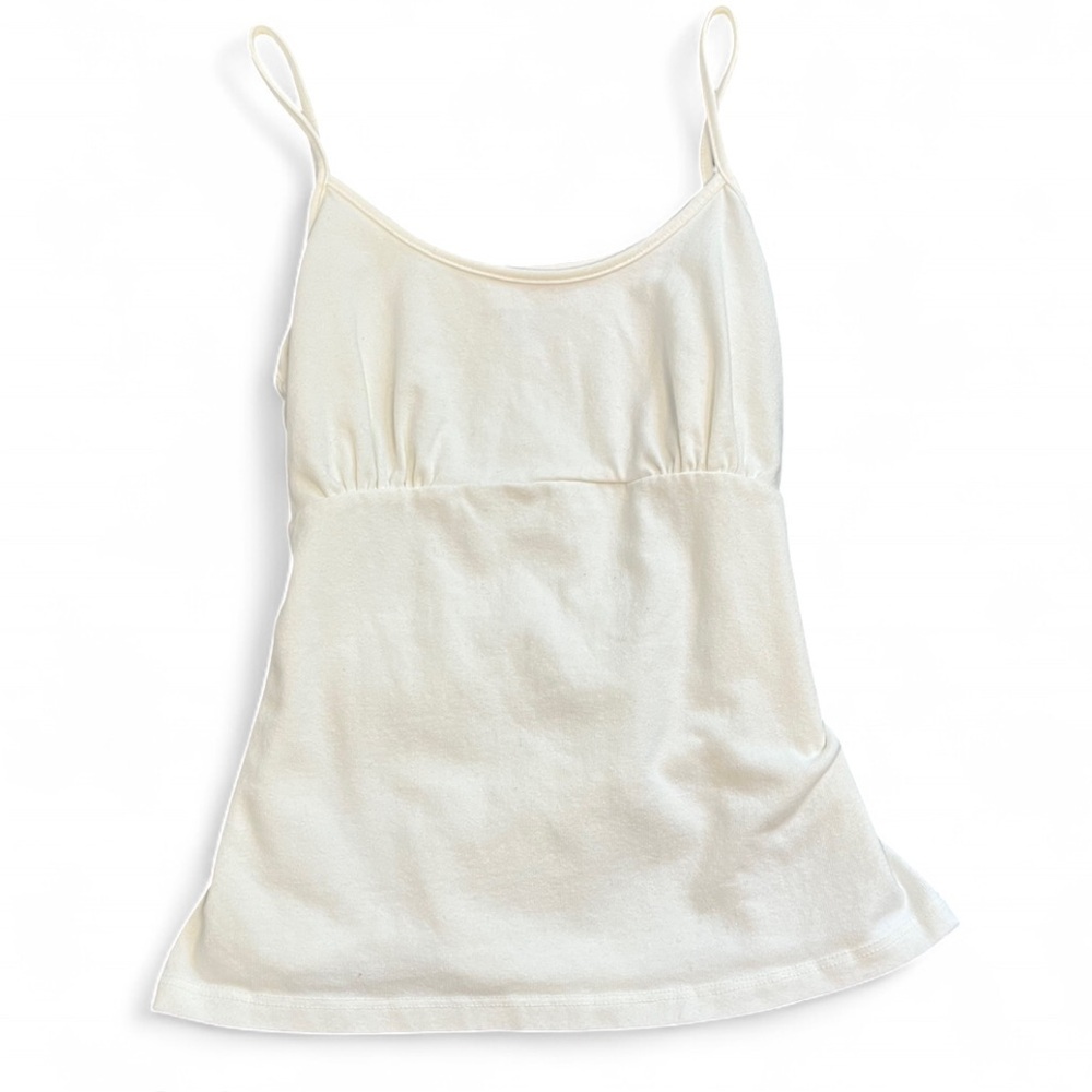 Brandy Melville white tank top with tie back detail one size small XS - Picture 3 of 9